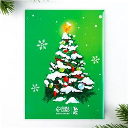 Подарочный набор новогодний, блокнот, наклейки 2 листа, магнитные закладки 2 шт. «Чудесный набор»