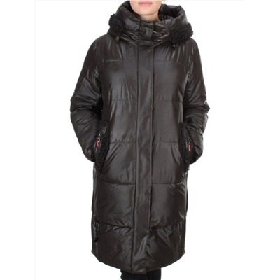 21-982 BLACK Куртка зимняя женская AIKESDFRS (200 гр. холлофайбера)