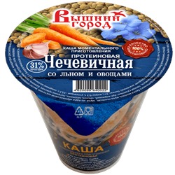 Каша м/п протеиновая чечевичная со льном и овощами "Вышний город" 50 г