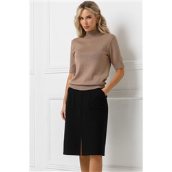 Юбка чёрная трикотажная