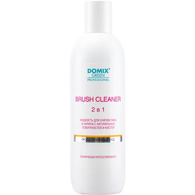 DGP Brush cleaner 2 в 1. Жидкость для снятия лака и акрила с натуральных поверхностей и кистей 500 мл