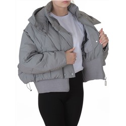 H24-033 GRAY Куртка пуховая зимняя женская (пух)