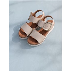 КОМБО испанские босоножки S44ACBeig+итальянская сумка PELLE- PAOLO BAGS 397 (450) Beige АКЦИЯ