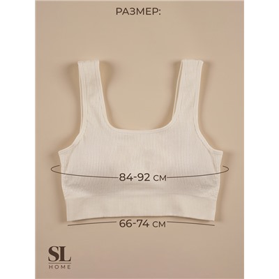 Топ спортивный женский Sima-Land Home, молочный