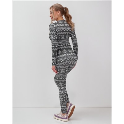 Комплект женского термобелья серого цвета 2520Sr
