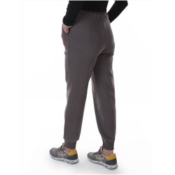 2621 GRAY Штаны спортивные утепленные женские (85% хлопок, 10% полиэстер, 5% спандекс)