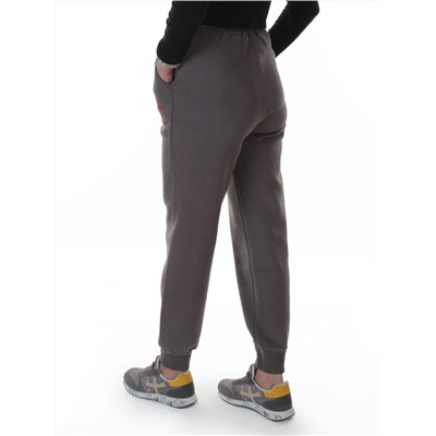 2621 GRAY Штаны спортивные утепленные женские (85% хлопок, 10% полиэстер, 5% спандекс)