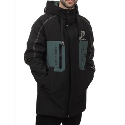 2171 BLACK GREEN Куртка мужская зимняя облегченная (130 гр. холлофайбер)