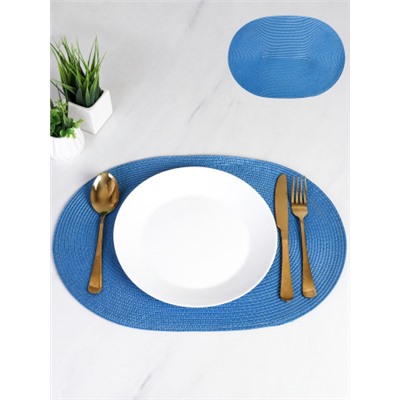 Салфетка для стола овальная / blue /уп 6/300/ 30х45 см Голубая/ АКЦИЯ