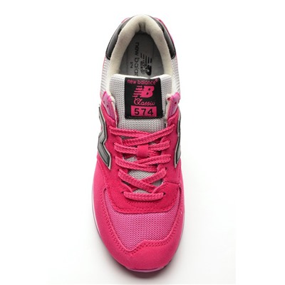 Sport + NB S108-42K Кроссовки фуксия текстиль+замша