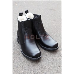 Женские зимние черные челси 8126-0-0-1