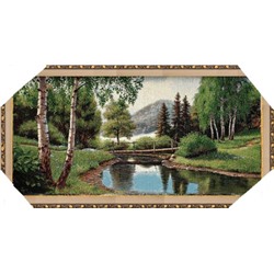 Картина гобелен 40x80 Лесной мостик / M005 / FR3523-4 /