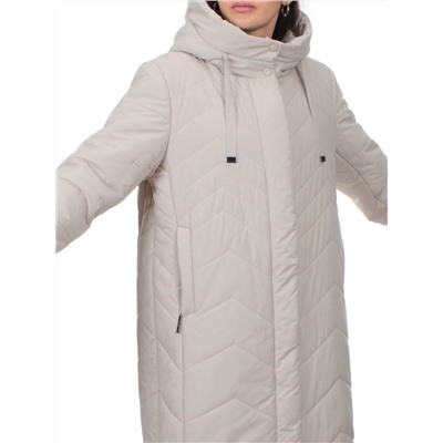 1135 BEIGE Пальто зимнее облегченное женское (холлофайбер 150 гр.)