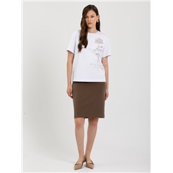 Футболка белая с принтом