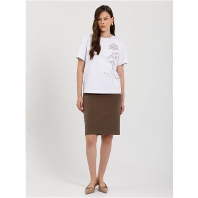 Футболка белая с принтом