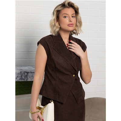 Жилет Анабель (шоколадный) Б15362-10М