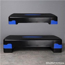 Степ платформа для фитнеса Woohooo StepFit S1  / 68см / синий / уп 5