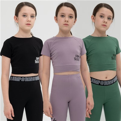 GFTY8154 футболка-топ для девочек (1 шт в кор.)