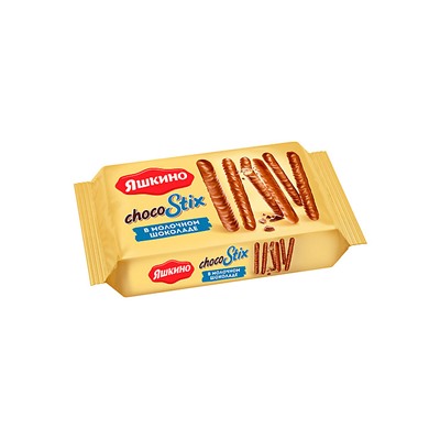 «Яшкино», печенье ChocoStix в молочном шоколаде, 130 г