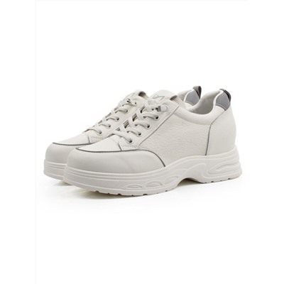 03-A331-3 WHITE Полуботинки спортивные женские (натуральная кожа)