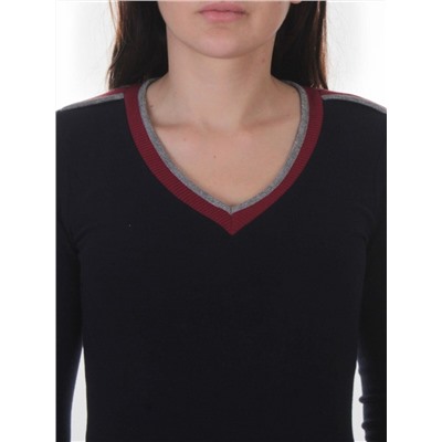 7424 DK. BLUE Платье женское (60% полиэстер,30% вискоза,10% эластан)