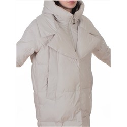 Z24-829 LT. BEIGE Куртка зимняя женская оверсайз (200 гр. тинсулейт)