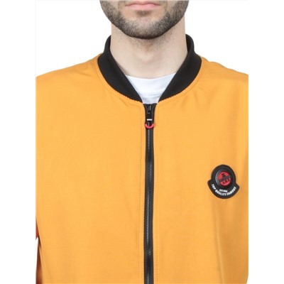 EM25056-2 YELLOW Куртка-бомбер мужская демисезонная (100 гр. синтепон)