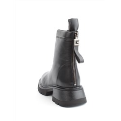 04-M3-L860 BLACK Ботинки зимние женские (натуральная кожа, натуральный мех)