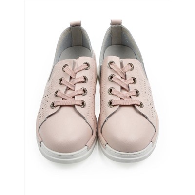 03-YB13-3 PINK Полуботинки летние женские (натуральная кожа)