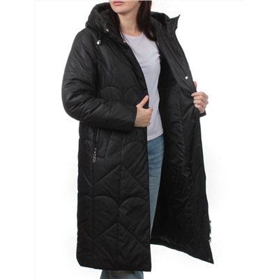 TR-2301 BLACK Пальто зимнее женское (верблюжья шерсть)