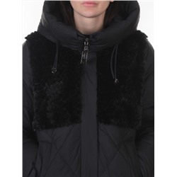 M-8800 BLACK Куртка зимняя стеганная женская (150 гр. холлофайбер)
