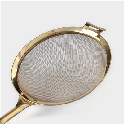 Сито для просеивания Magistro Arti gold, 6×16×35 см, золотистая