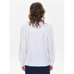 Блузка белая с длинным рукавом