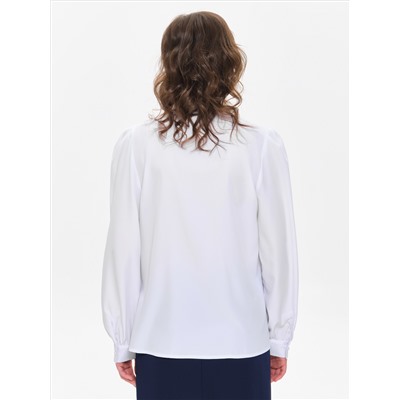 Блузка белая с длинным рукавом