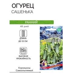 Семена Огурец "Сашенька", корнишон, F1, 10 шт