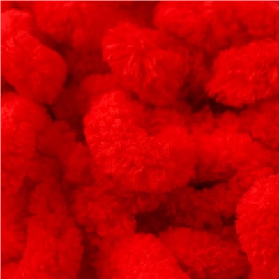 Плюшевая пряжа для вязания руками ALIZE, Puffy, 100% микрополиэстер, 9 м/100 г, (56 красный)