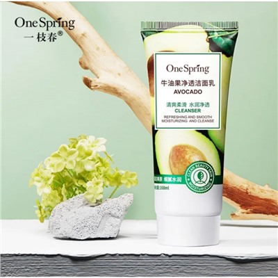 ПЕНКА ДЛЯ УМЫВАНИЯ С ЭКСТРАКТОМ АВОКАДО ONE SPRING CLEANSER, 168 ГР.