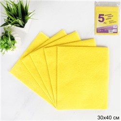 Салфетка для уборки 5 штук 30x40 / S-5 /уп 300/