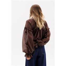 Блуза EOLA 2936 шоколад