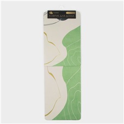 Коврики для дома SAVANNA «Минт», 2 шт., 40×120 см, 40×60 см