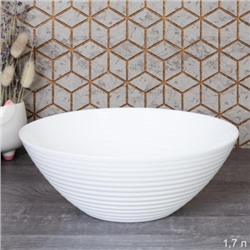 Салатник 1700 мл 228 мм Риф белый / FLWENW90 (WHITE) /уп 18/