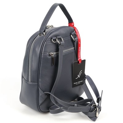 Женский кожаный рюкзак Sergio Valentini SV-SZ763/B НавиГрей