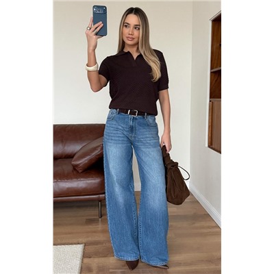 Джинсы жен. F612-0113 m.blue