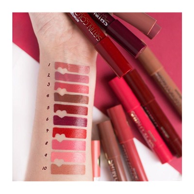 Помада-карандаш для губ "Satin Colors" тон: 2, лиловый (10686566)