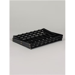 Подставка для цветов Greengo, 3 полки, 50 × 25 × 46 см, напольная, бамбук, чёрная