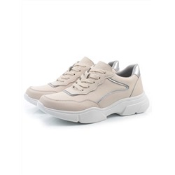 03-YJ435-2 BEIGE Кроссовки женские (натуральная кожа)