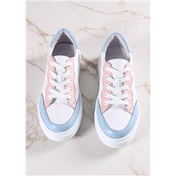 Кеды ED'ART 148.lusi22'w. Белый-голубой-розовый
