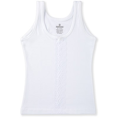 4206-01 Майка для девочек белая (BAYKAR)