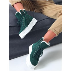 Ботинки ED'ART 216.212131'w. зеленый замша