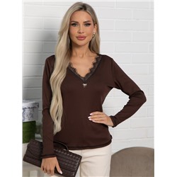 Блуза Новелла (шоколад) Б15492-24М